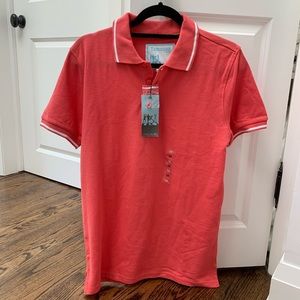 NWT Tamnoon Men’s Polo Shirt Coral Size Medium